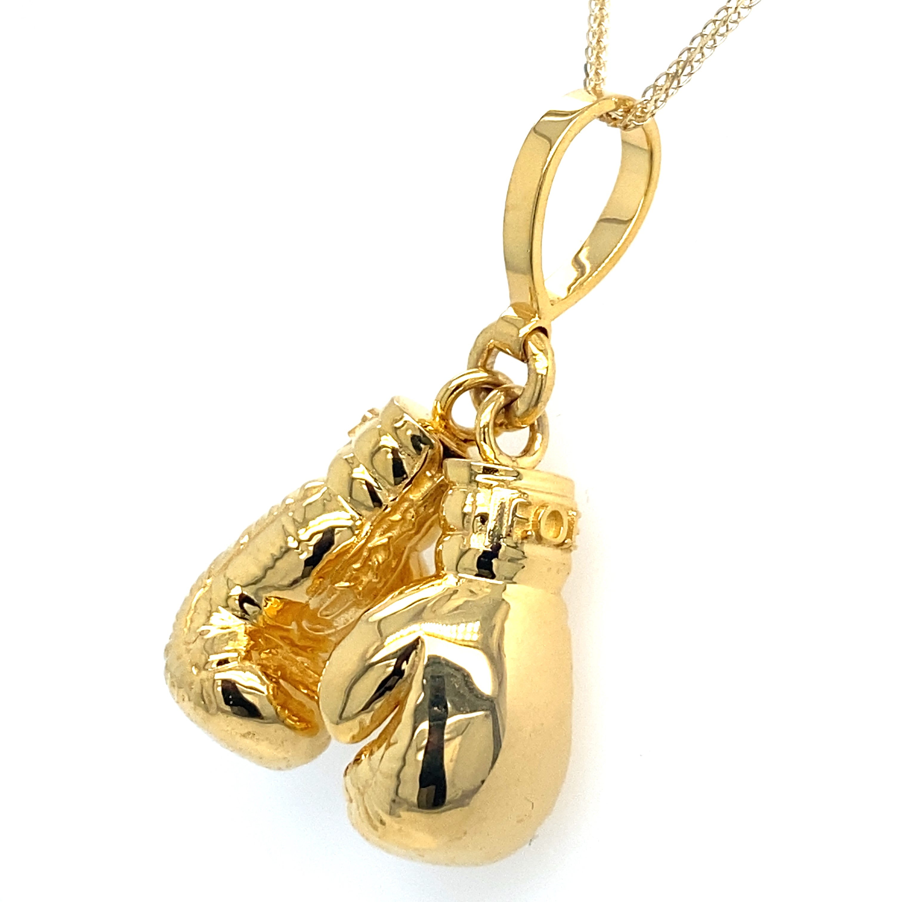 18K Gold Boxing Gloves Pendant Mojid Jewelry