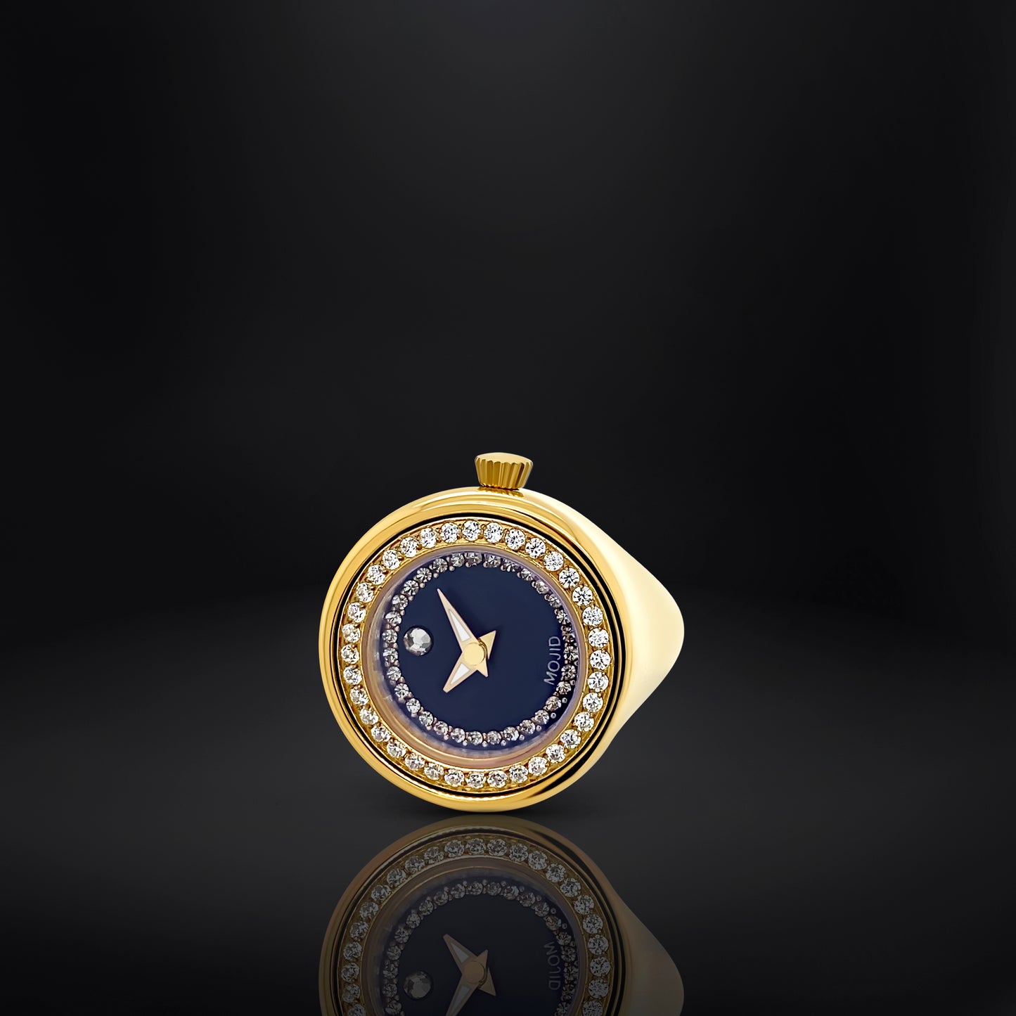 Gold with Navy Blue Dial